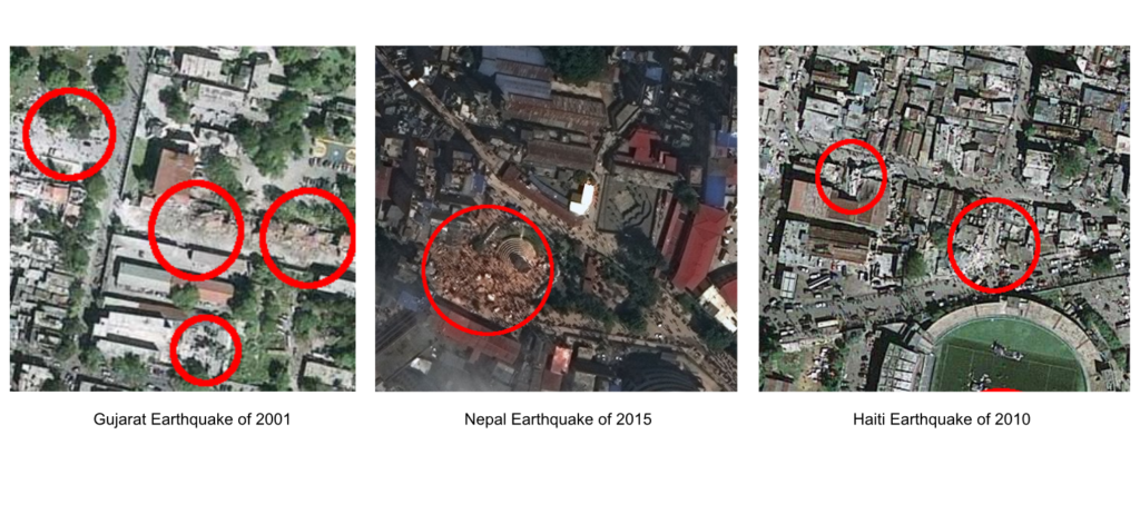 Rapid Damage Assessment of Earthquake Satellite Imagery