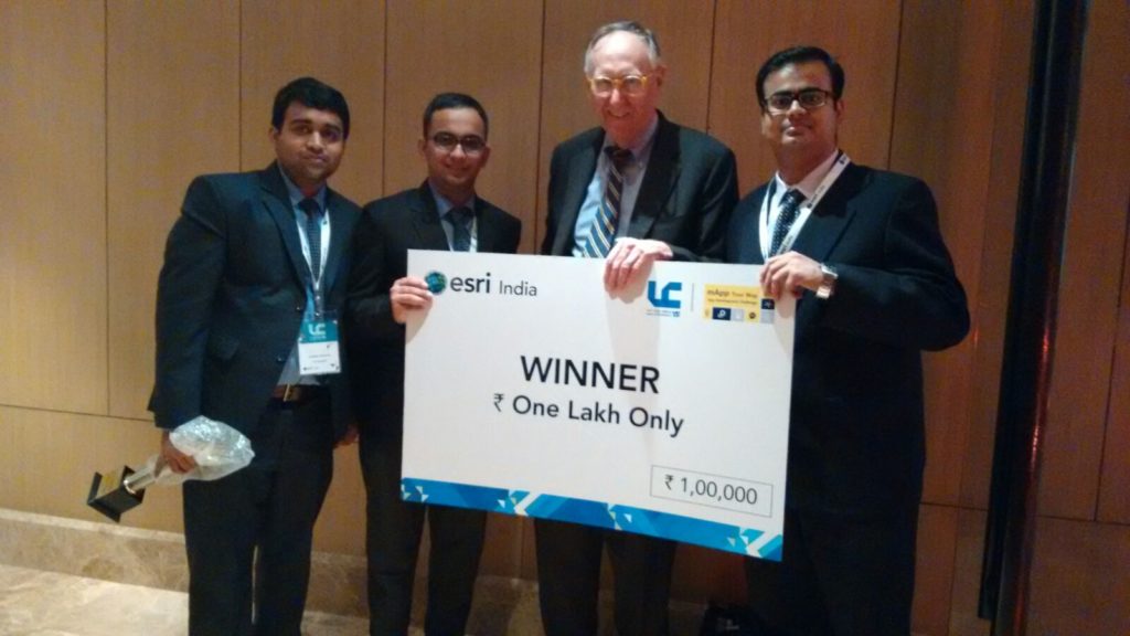 The team with Esri's CEO Mr. Jack Dangermond